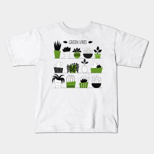 Green vibes Kids T-Shirt